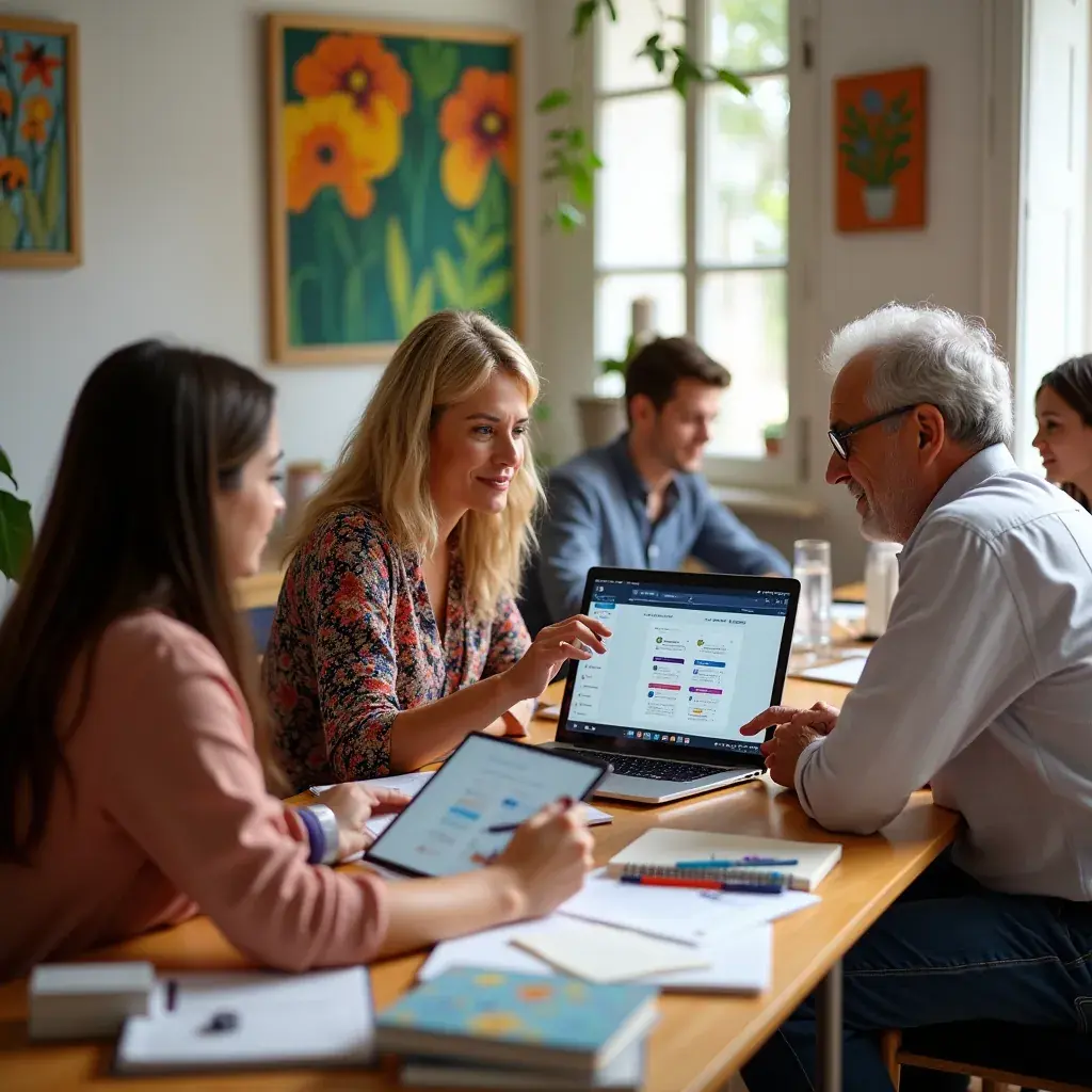 Professional team collaboration